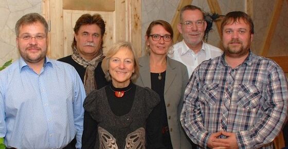 von rechts: O.Grüll, E.Brändel, A.Vogel, H.Stechert, H-J.Schiffner, W.Lutz,